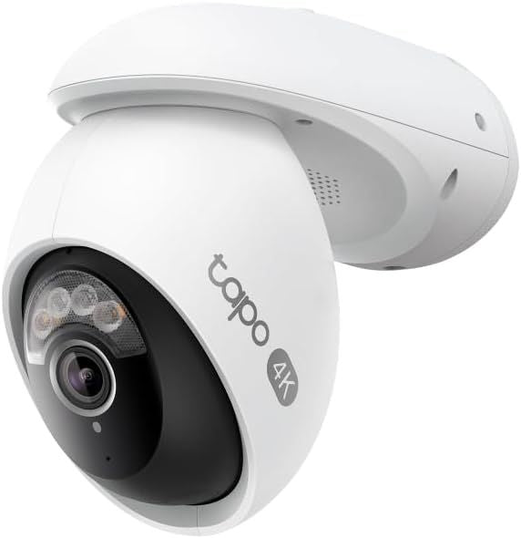 Tapo C560WS 4K 8MP Security Camera On, Outdoor Camera, Local Face Recognition, Starlight Color Night, CCTV Camera, IP66,360° AI Detection, WiFi 6, Flexible Storage, Google Home/Alexa, No Monthly fee