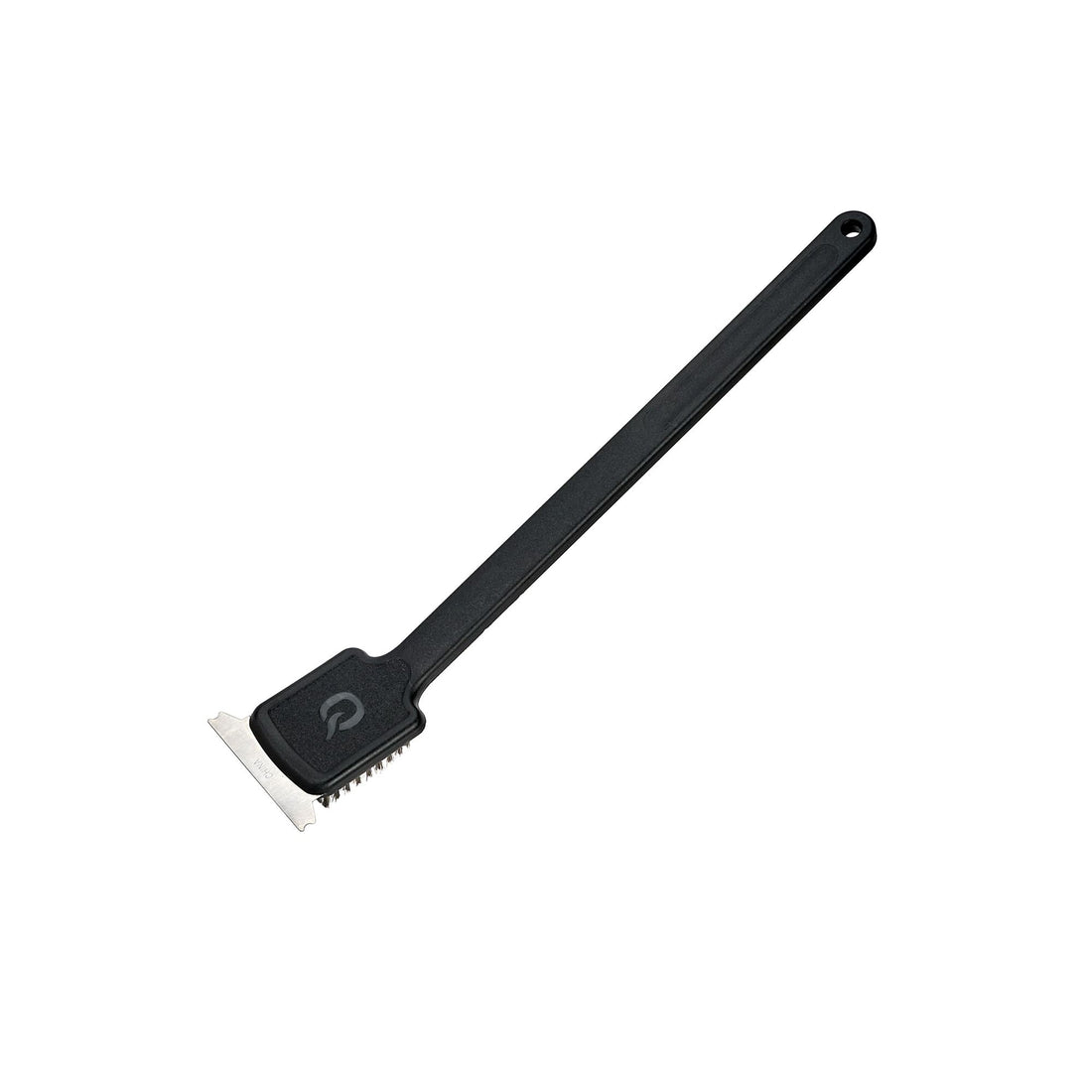 Mr. Bar-B-Q Stainless Steel Bristle Long Handle Grill Brush 17.5-in Plastic Handle with Scraper Blade