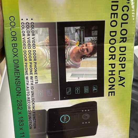 7 color display video door phone