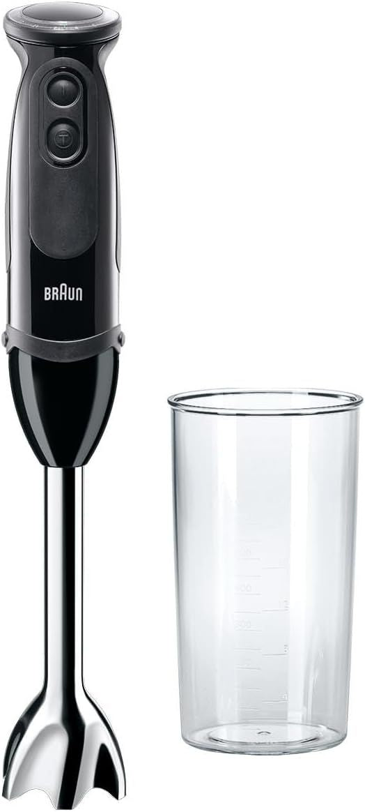 Braun MQ5000 Vario Hand Blender Stick – 21-Speed Immersion Blender Handheld with Turbo Boost, Stainless Steel Blades, SplashControl, EasyClick System, 400W, Mixer for Soups & Smoothies