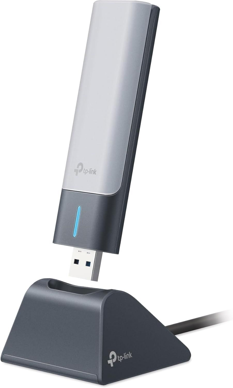 TP-Link AX1800 WiFi 6 USB Adapter for Desktop PC (Archer TX21UH) Wireless Network Adapter with 2.4GHz, 5GHz, MU-MIMO, OFDMA, High Gain Dual Band 5dBi Antenna, WPA3, Supports Windows 11/10