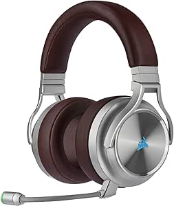 Corsair Virtuoso RGB Wireless SE Gaming Headset - High-Fidelity 7.1 Surround Sound W/Broadcast Quality Microphone, Memory Foam Earcups, 20 Hour Battery Life, Works w/PC, PS5, PS4, Xbox One- Espresso (CA-9011181-NA)