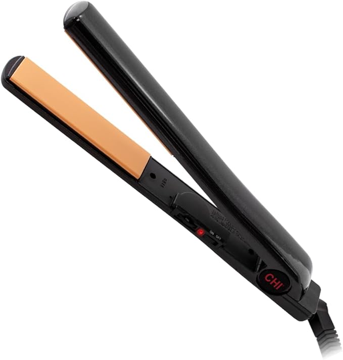 CHI Air Expert Classic Tourmaline Ceramic Flat Iron, Onyx Black, 1.26 lb