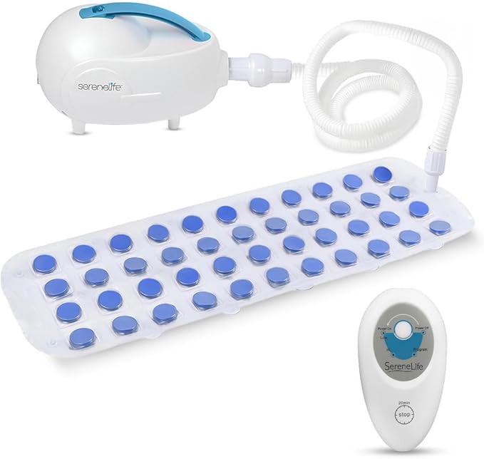SereneLife Electric Bubble Massage Mat – Full Body Bath Jets for Tub with Heated Air Jets, Maintains Water Temperature, Luxurious Home Spa Jacuzzi, Essential Bath Accessories