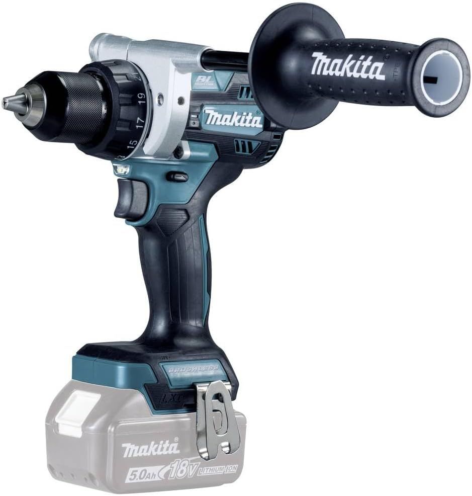 Makita 18V LXT Brushless 1/2\ Drill-Driver, 1,250 in-lbs Torque, 2-Speed, Electric Brake, Compact 7\ Design, Tool Only