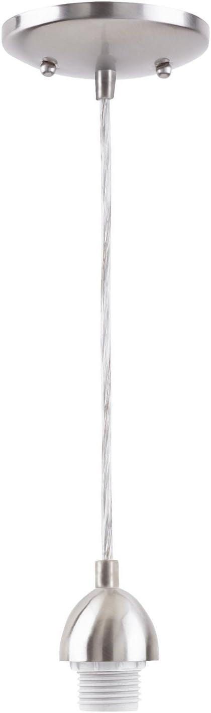 Westinghouse Single Light Pendant Fitter 50 In. Nickel Finish