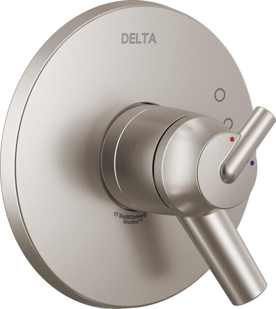 Delta Faucet Trinsic 17 Series Dual-Function Shower Valve Trim Kit Brushed Nickel, Shower Handle, Delta Shower Trim Kit, Stainless T17059-SS (Valve Not Included)