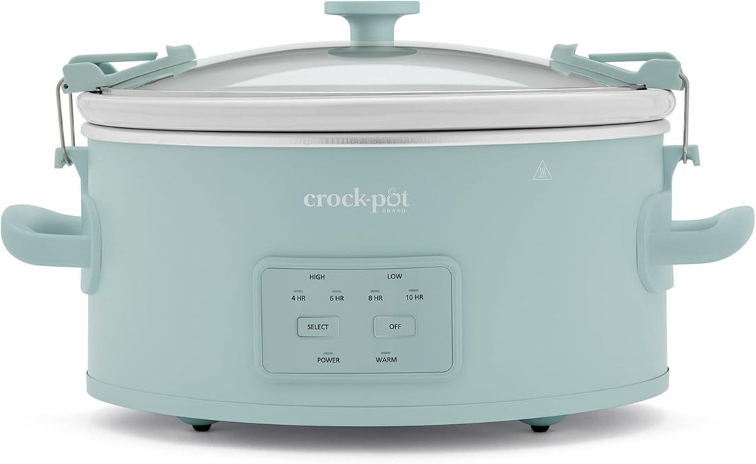 Crock-Pot Design Series Programmable 6-Quart Slow Cooker, Ocean Fog Green