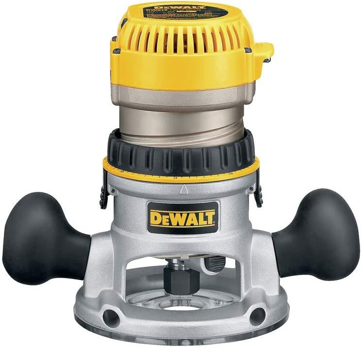 DEWALT Router, Fixed Base, Variable Speed, 2-1/4 HP (DW618) , Yellow