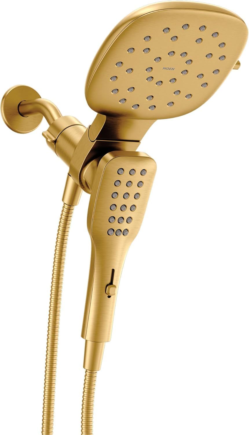 Moen (220C5BG) Verso Square Combination Shower with Infiniti Dial, Brushed Gold