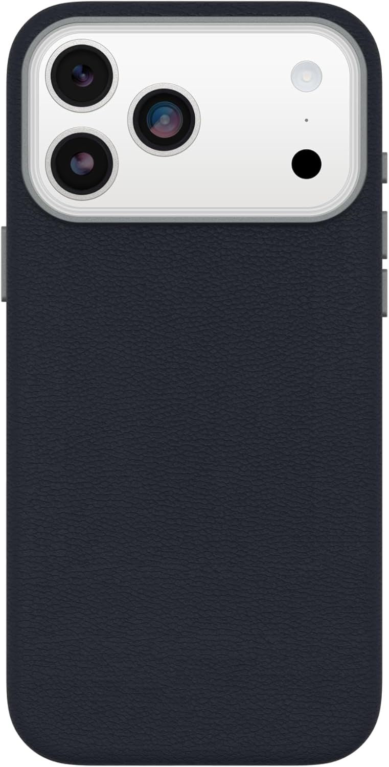 OtterBox iPhone 17 Pro Max Symmetry Series Cactus Leather Case - Blue Sentiment - Slim, Premium Protective iPhone Case