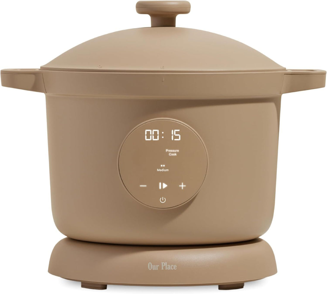 Our Place Dream Cooker | 5.6 L. Multicooker | 4 Versatile Modes | Pressure Cook, Slow Cook, Sear & Saute, Keep Warm | Hands-Free Steam Release | Tailored Control Panel | Steam