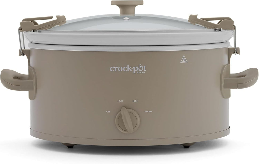 Crock-Pot Design Series 6-Quart Manual Slow Cooker, Alpaca Brown
