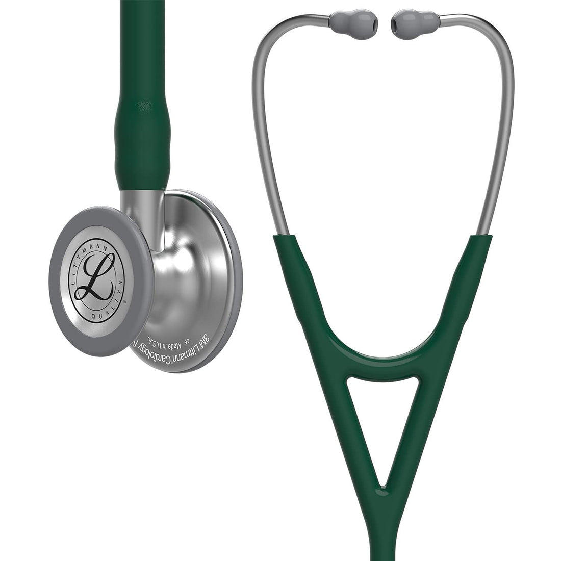 3M Littmann Cardiology IV Diagnostic Stethoscope, 6155, More Than 2X as Loud*, Weighs Less**, Stainless Steel Chestpiece, 69 cm (27\) Hunter Green Tube