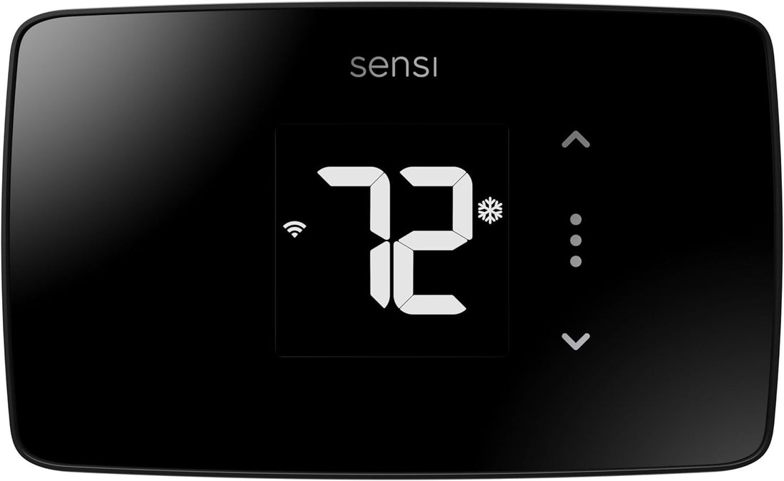Sensi Lite Smart Thermostat, Data Privacy, Programmable, Wi-Fi, Easy DIY, Works With Alexa, Energy Star Certified, ST25, Most Systems C-Wire Not Required, Except On Heat/Cool Only and Heat Pump System