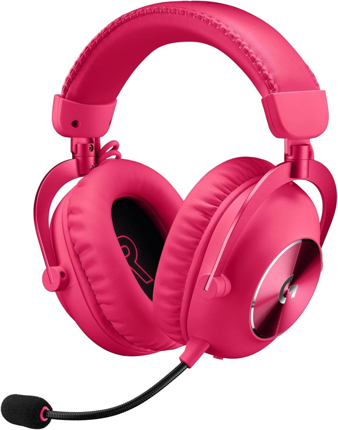 Logitech G PRO X 2 Lightspeed Wireless Gaming Headset: Detachable Boom Mic, 50mm Graphene Drivers, DTS:X Headphone 2.0—7.1 Surround, Bluetooth/USB/3.5mm Aux, for PC, PS5, PS4, Switch - Magenta