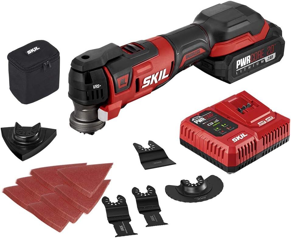 Brushless 20V Oscillating Multitool Kit