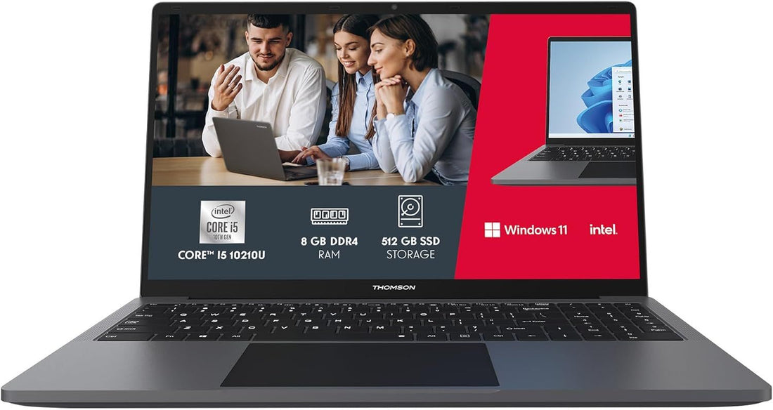 THOMSON NEOX 15.6 Aluminum/Intel core I5 10th Gen / 8GB Ram / 512GB SSD M.2 / with Numeric Pad & Multitouch Pad/Metal Dark Grey (Tungstene)
