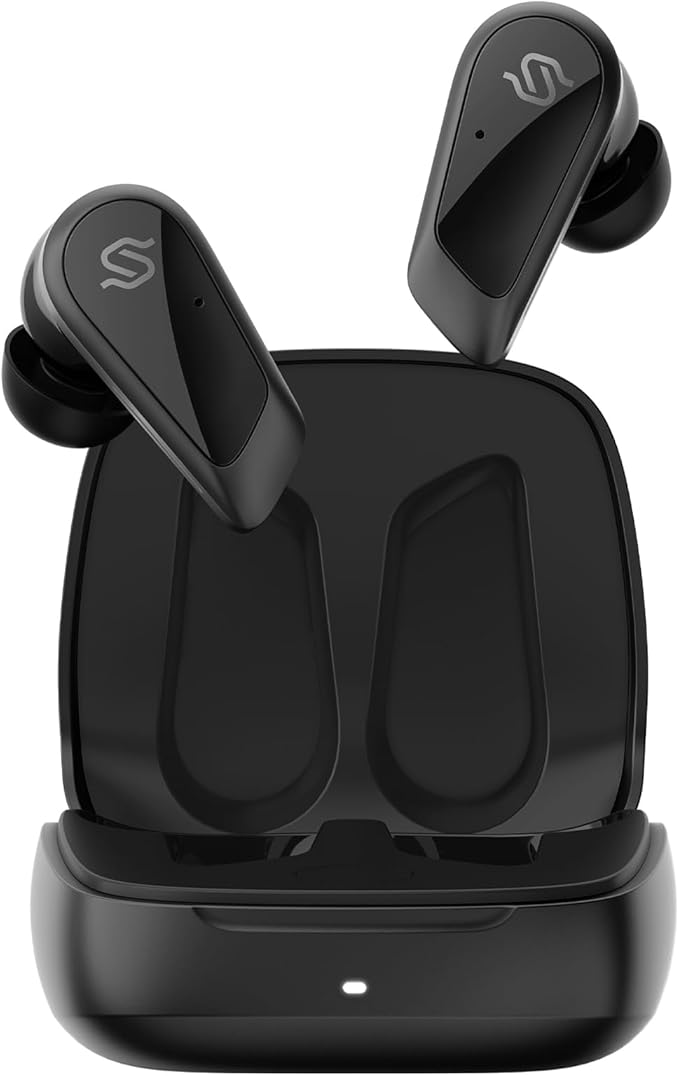 Edifier STAX Spirit S10 True Wireless Planar Magnetic Earbuds with Active Noise Cancellation, Bluetooth Earphones with Rechargeable Charging Case, Multipoint Connection, 28-Hour Battery Life - Black