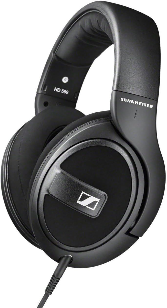 Sennheiser HD 569 - Closed-Back Over-Ear Headphones with Detailed Sound and Detachable Cable, Soft Replaceable earpads Black