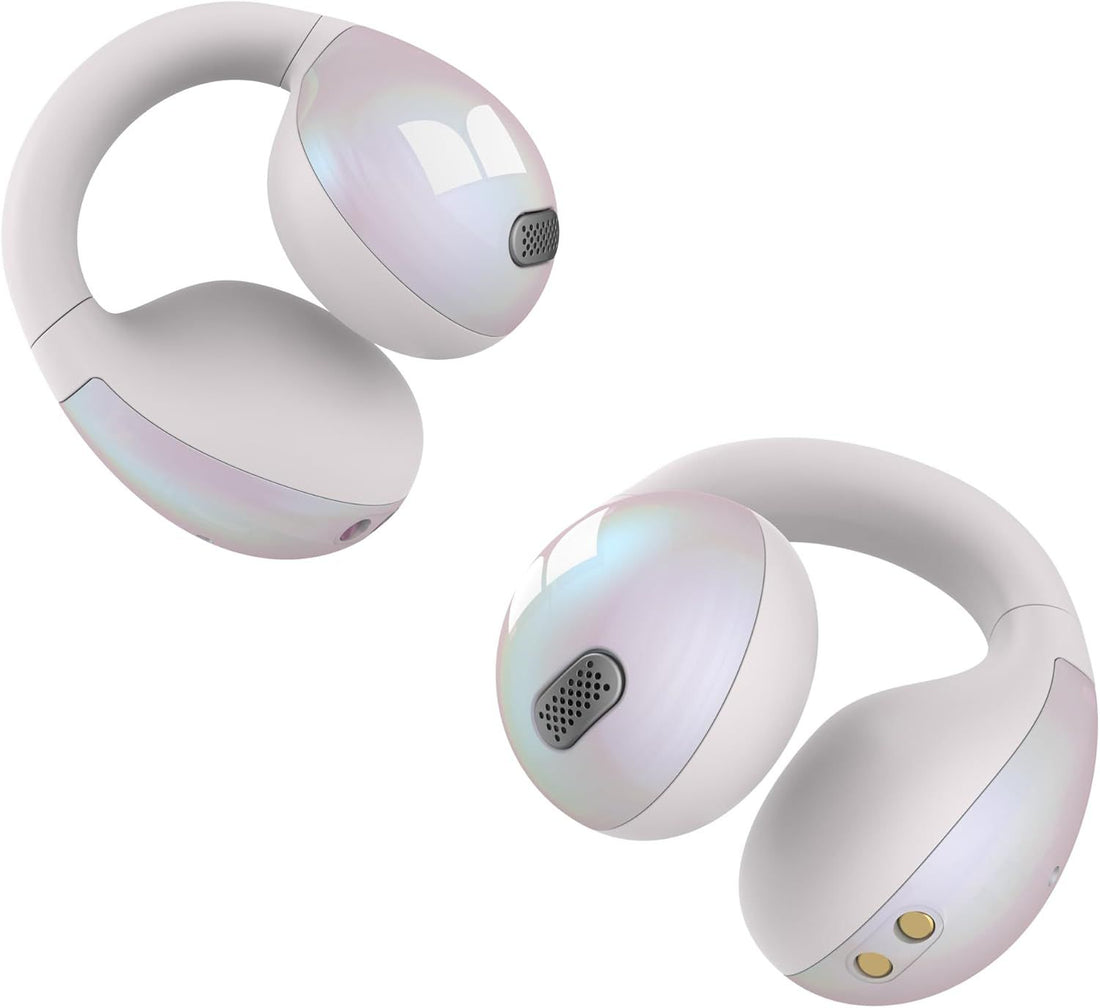 Monster Wireless Earbuds, Bluetooth 5.4 Clip-On Earbuds with HiFi Stereo,Open Earphones with ENC Clear Call, 21H Playtime, Fast Charge, Touch Control, IPX6 Waterproof Wireless Headphones for Exercise