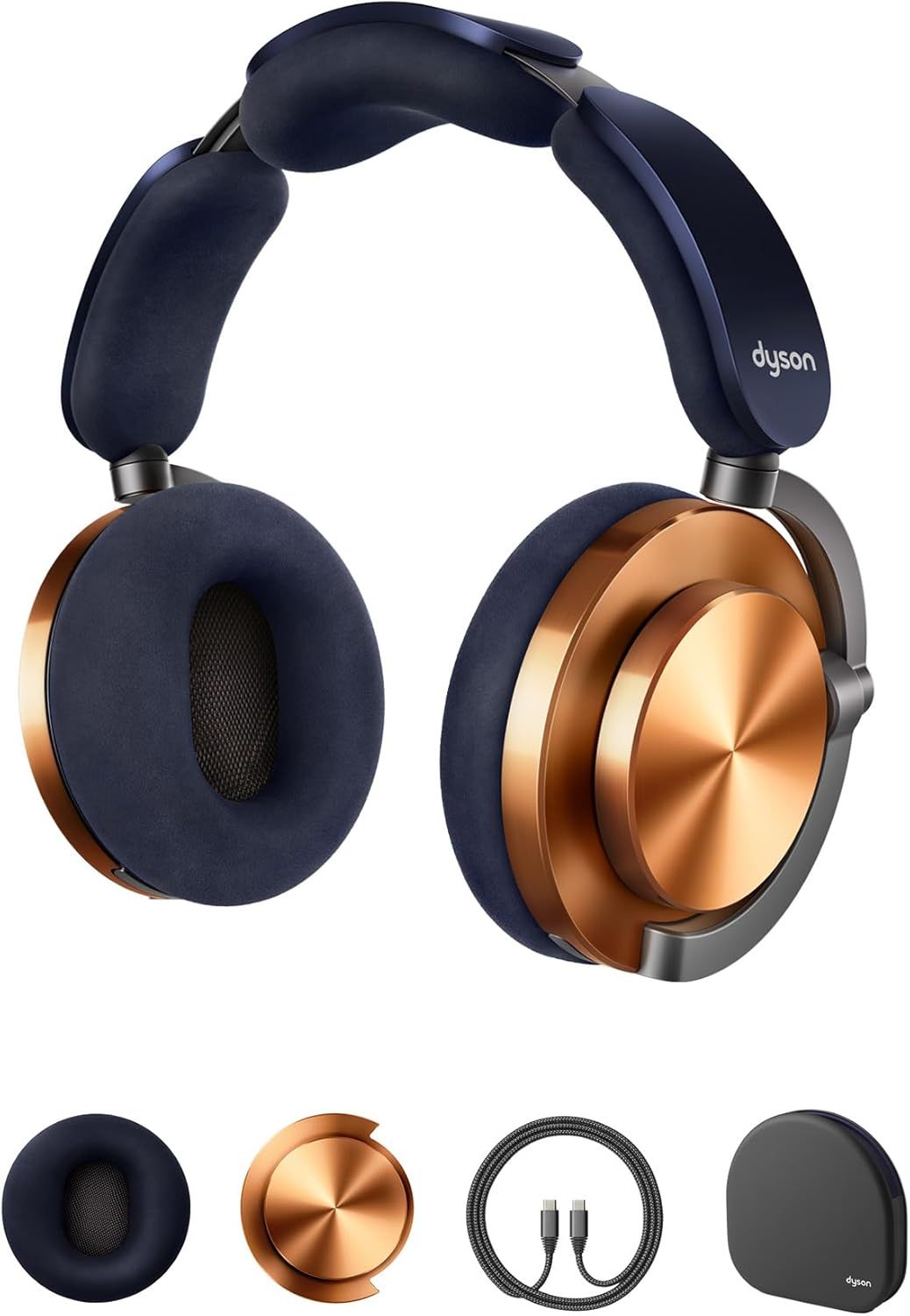 Dyson OnTrac™ Over Ear Wireless Headphones - Active Noise Cancelling, Up to 55 Hours Battery Life(2), Customizable, Transparency Mode - CNC Copper