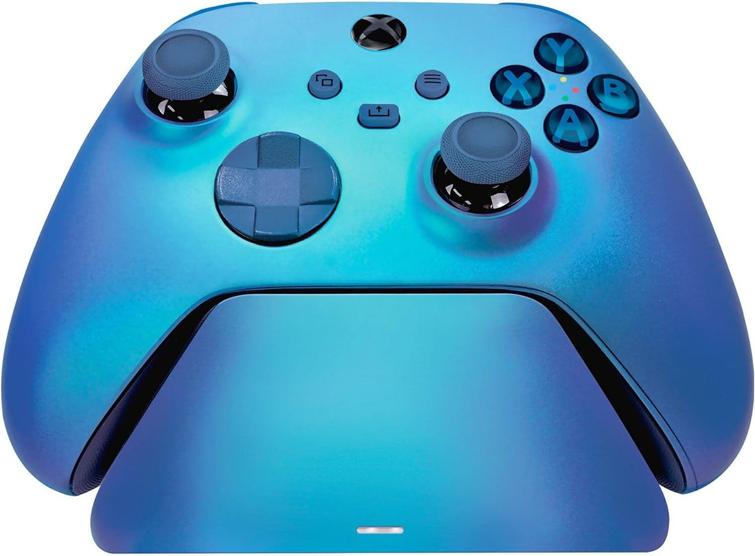 Razer Universal Quick Charging Stand for Xbox Series X|S: Magnetic Secure Charging - Perfectly Matches Xbox Wireless Controllers - USB Powered - Aqua Shift (Controller Sold Separately)