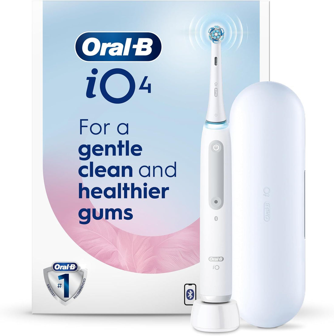 Oral-B iO Series 4 Electric Toothbrush with (1) Brush Head, Rechargeable, White