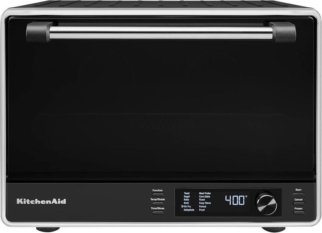 KitchenAid Digital Air Fryer Dual Convection Countertop Oven with Temperature Probe, Black Matte, KCO224BM