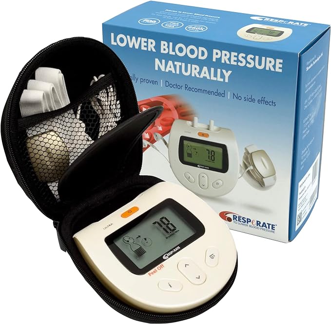 RESPeRATE Ultra + Hard Carry Case Bundle | Clinically Proven to Lower Blood Pressure Naturally | Non-Drug Medical Device | Doctor Recommended | Just 15 Minutes A Day