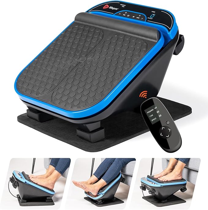 LifePro Foot Massager -Adjustable Speed & Position Vibrating Foot Massage Machine for Legs -Lightweight Under Desk Feet Massager With Wireless Remote