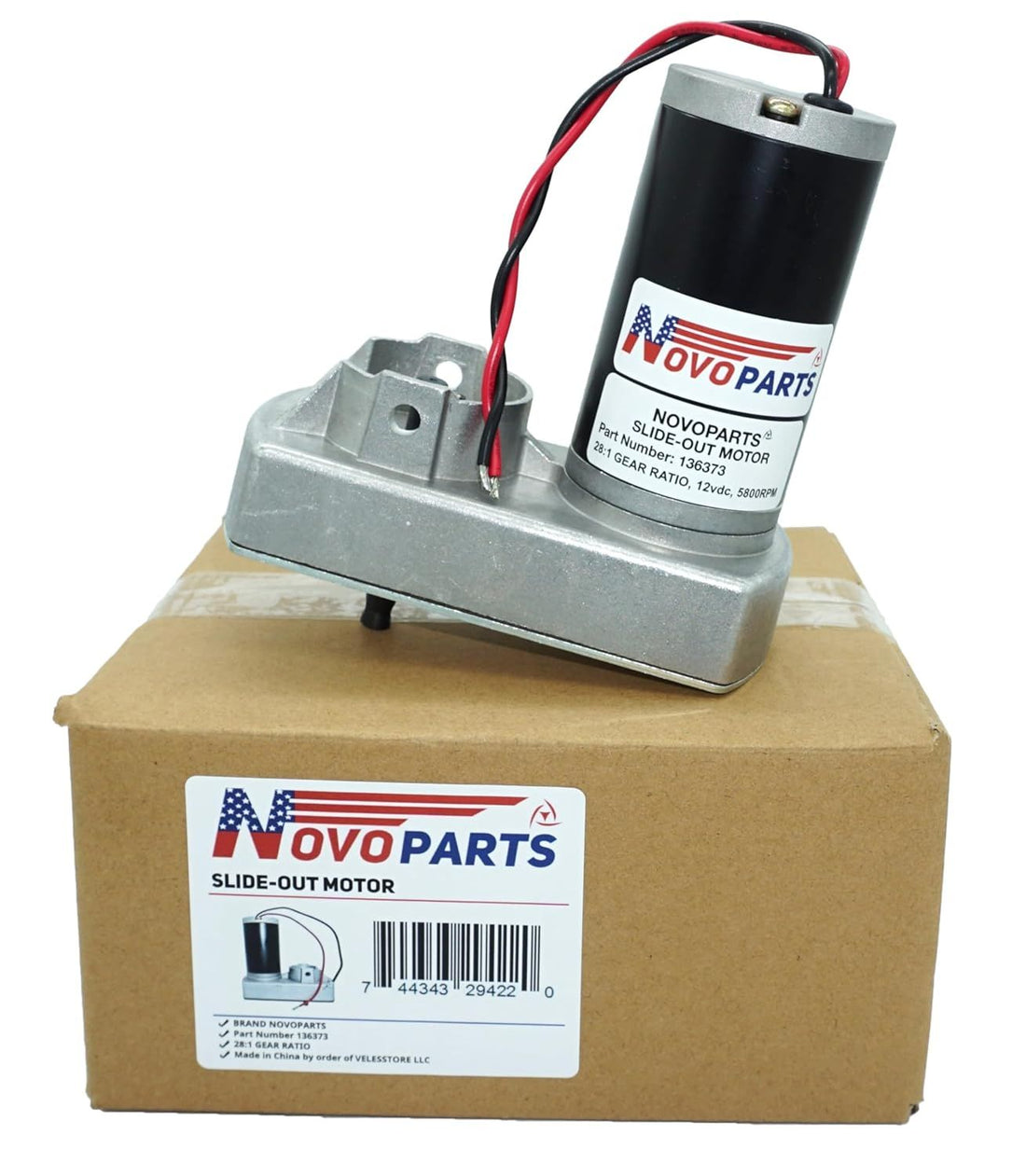 RV Slide Out Motor 28:1 Ratio 136373 30 Amp 12 Volt Slide Out Replace RV Slideout Motors