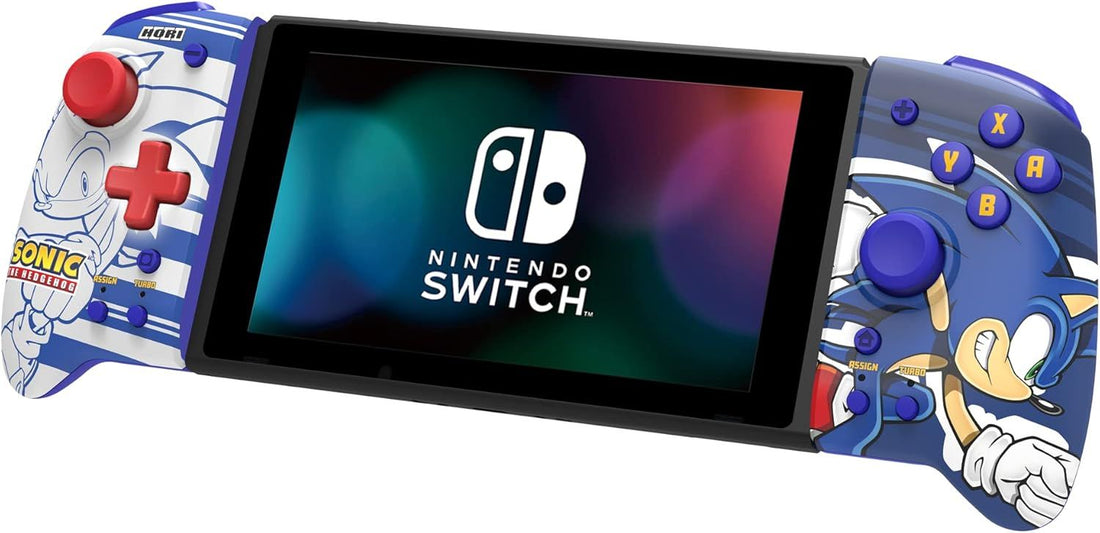 HORI Nintendo Switch Split Pad Pro (Sonic) Ergonomic Controller for Handheld Mode -Nintendo Switch Accessories