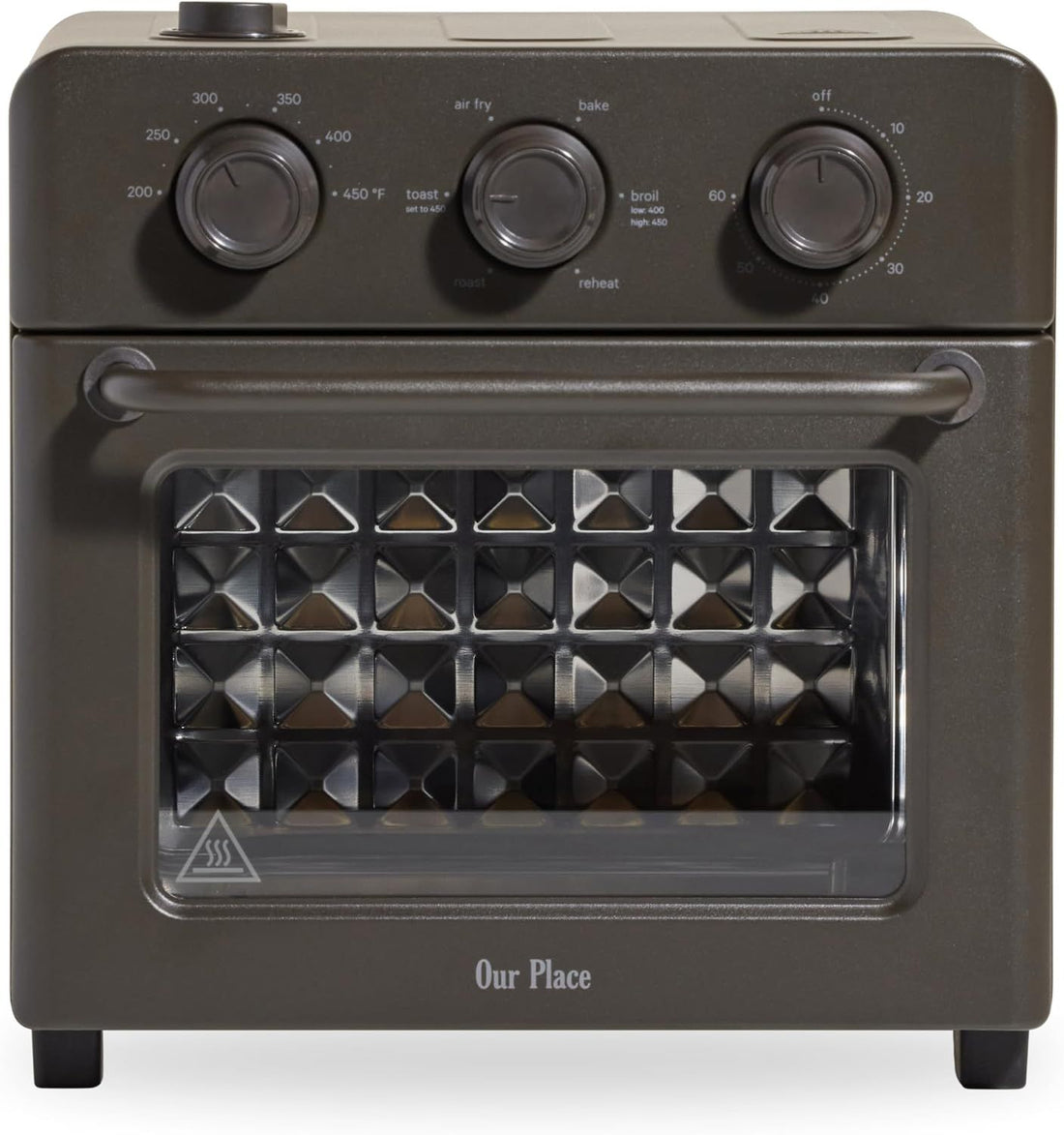 Our Place Wonder Oven | 6-in-1 Air Fryer & Toaster Oven with Steam Infusion | Compact, Countertop Friendly, Fast Preheat, Multifunctional | Air Fry, Toast, Roast, Bake, Reheat & Broil | Char
