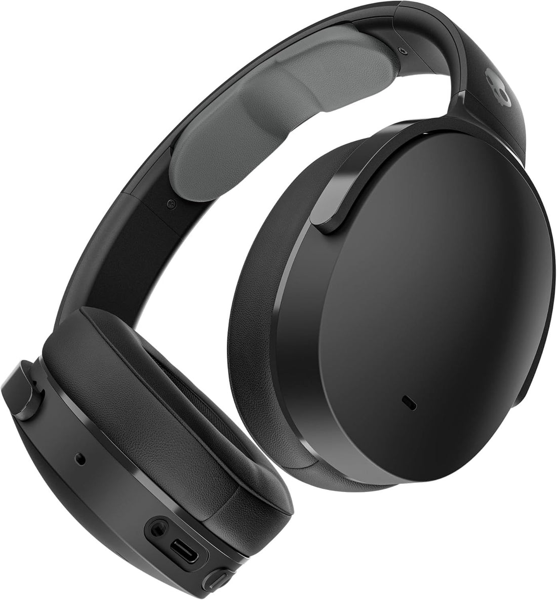Skullcandy Hesh ANC Wireless Over-Ear Bluetooth Headphones, Active Noise Cancelling, 22 Hrs Battery, Foldable Lightweight Design, Microphone for iPhone Android - True Black (CA Version & Warranty)