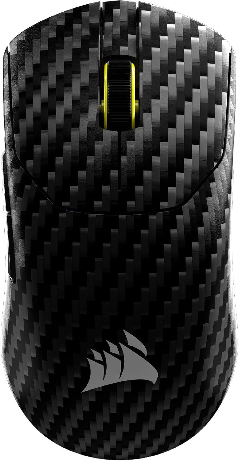 CORSAIR Sabre v2 PRO Wireless CF FPS Gaming Mouse – 33,000 DPI Marksman S Sensor, 8,000Hz Hyper-Polling, Carbon Fiber Unibody, Lightweight, Up to 120hr Battery – Black