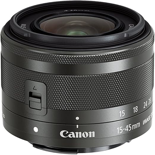 Canon 0572C002 EF-M 15-45mm f/3.5-6.3 Image Stabilization STM Zoom Lens (Black)