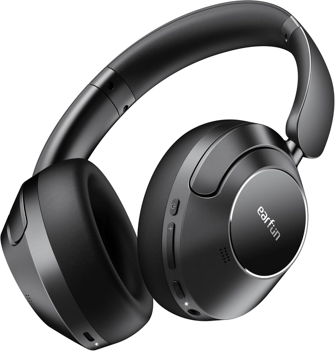 EarFun Wave Pro Active Noise Canceling Headphones, Wireless Over Ear Bluetooth Headphones, LDAC Hi-Res Sound, 5 Mics AI Clear Call, 80H Playtime, Multipoint Connection, Comfort Fit, Custom EQ via App