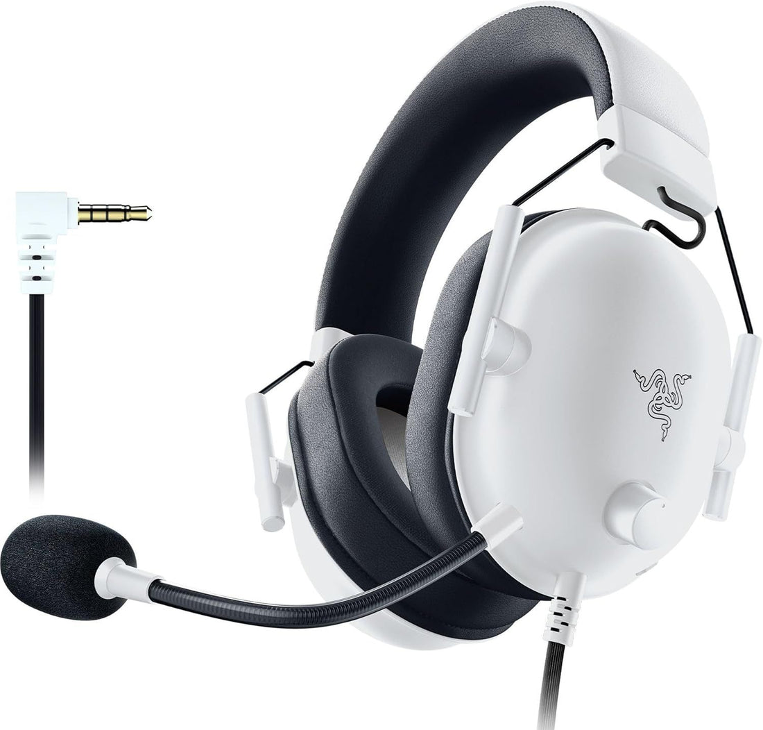 Razer BlackShark V2 X Xbox Gaming Headset: 50mm Drivers - Cardioid Mic - Lightweight - Comfortable Noise Isolating Earcups - For Xbox Series X, Series S, PS5, PC, Switch via 3.5mm Audio Jack - White