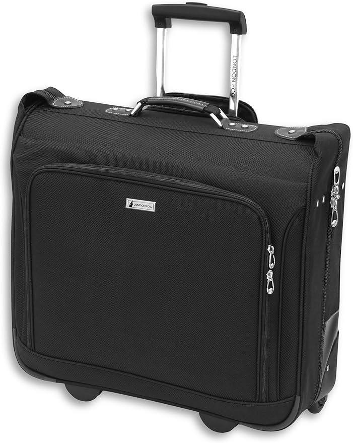 London Fog Buckingham 44 Wheeled Garment Bag, Black, 44-Inch, Buckingham 44-inch Wheeled Garment Bag