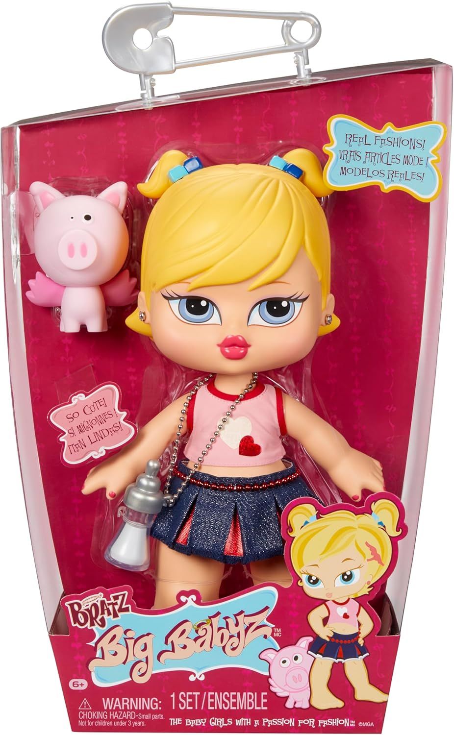 Bratz Big Babyz Cloe Large Collectible Fashion Doll with Real Fashions and Pet