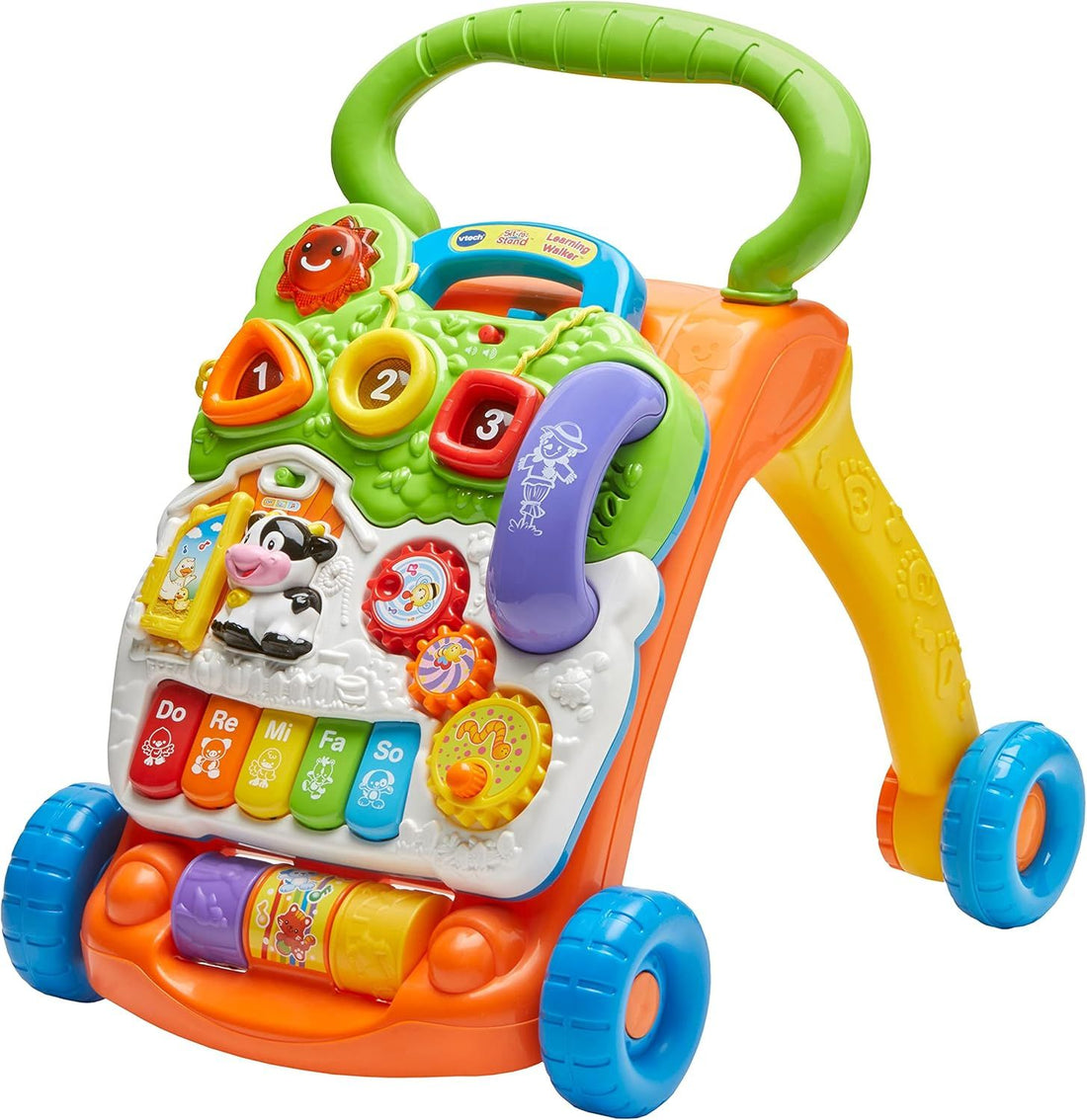 VTech Sit-to-Stand Learning Walker (Frustration Free Packaging - English Version), Orange