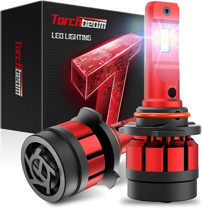 Torchebeam 9 0 0 6 Fog Light, 28000LM HB4 Bulbs with turbo Fan, 5 Mins Quick Installation, Fog Light, Pack of 2