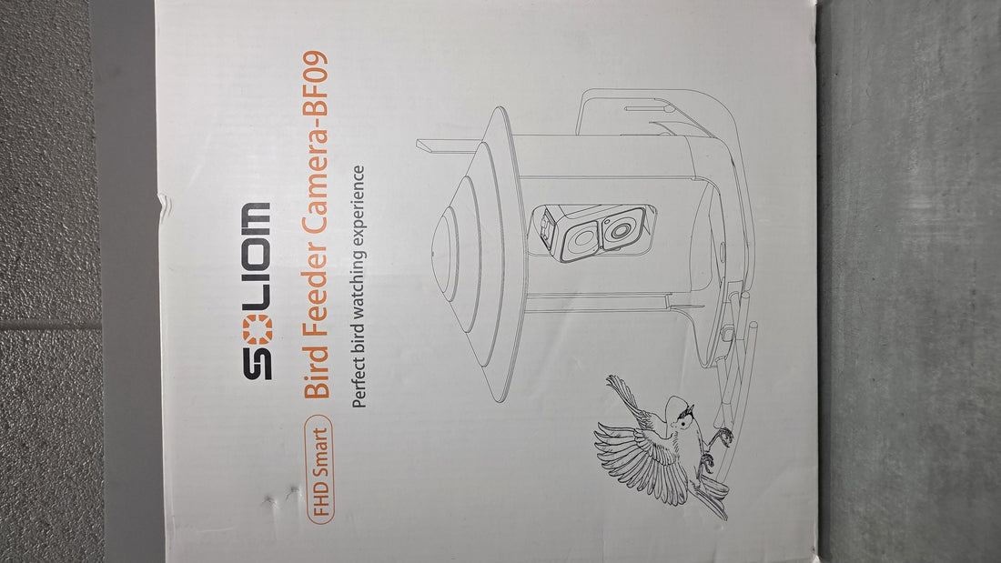 SOLIOM BF09 Bird Feeder with Camera Wireless Outdoor,Smart Feeder Camera with AI Identify Species,Backyard Watching Gift,Auto Record Bird Video,Instant Notifications, US