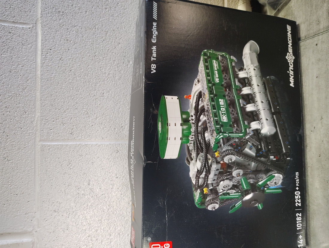 V8 Engine, Supercar,Tank & Armored Vehicle Engine Building Block Kit – Motorized Display Model, Perfect Addition for Sports Car and Tank Models - Great Gift for Adults and Teens