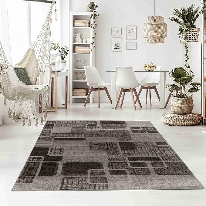 Devonshire Abstract Brown/Gray/Cream Area Rug