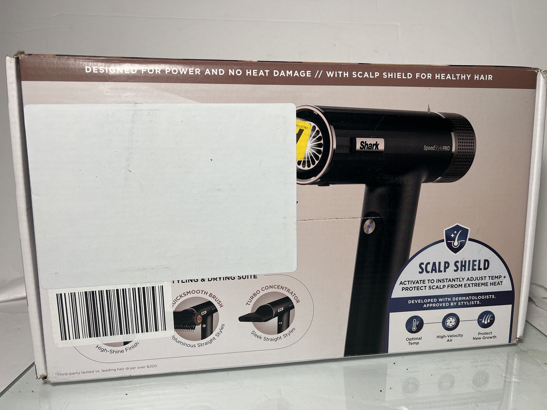 Shark SpeedStyle Pro Professional Performance High-Velocity Hair Dryer System with Scalp Shield and IQ Speed Styling & Drying Suite, Straight and Wavy Hair, Lightweight, Ionic, No Heat Damage HD731C (Canadian Version)