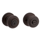 Kwikset Signature Series Juno Venetian Bronze Exterior Keyed Entry Door Knob ft. SmartKey Security
