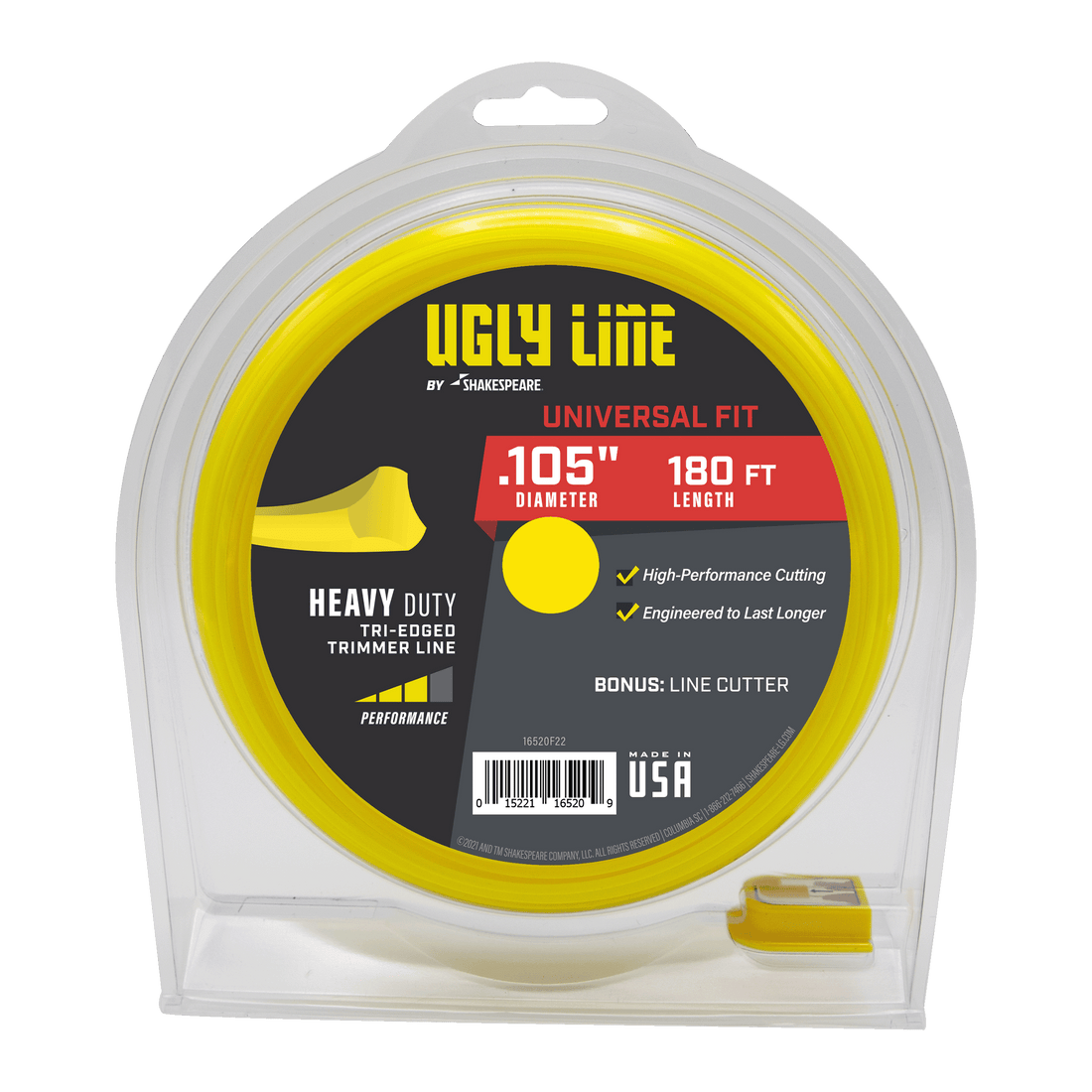 Shakespeare Ugly Line 0.105-in x 180-ft Bulk reel Trimmer Line