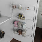 Style Selections 18.7-in W x 25.79-in H x 4.92-in D 4 -Tier Cabinet-mount White Metal Door organizer